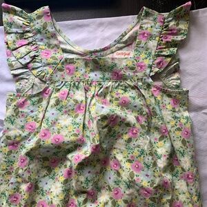 Cat &Jack. Light olive floral for girls. Size XL(14). Made in Indonesia.